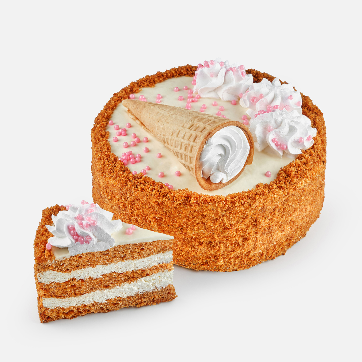 Торт бисквитный «Сметанник»